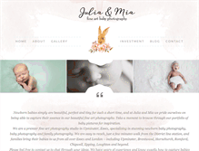 Tablet Screenshot of juliaandmia.com